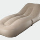 Ergonomic inflatable bed for outdoor relaxation