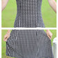 New stylish dress with fashionable polka dot print