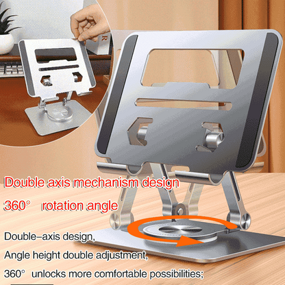 🔥2024 HOT SALE 49% OFF🔥360° Rotatable and Adjustable Lifting Aluminum Alloy Mobile Phone Tablet Laptop Holder