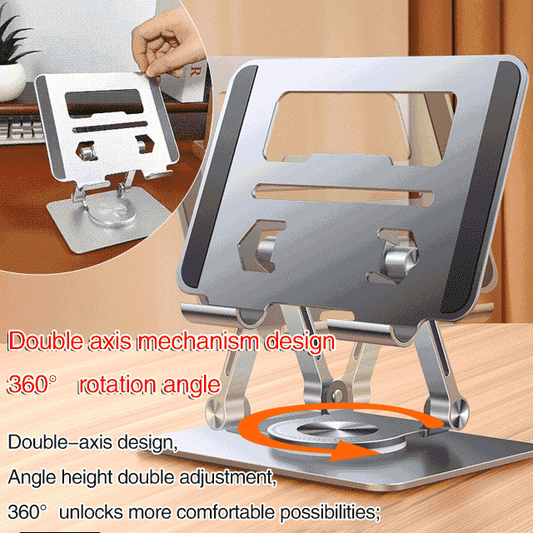 🔥2024 HOT SALE 49% OFF🔥360° Rotatable and Adjustable Lifting Aluminum Alloy Mobile Phone Tablet Laptop Holder