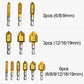 Pousbo® Titanium-coated Five-blade Countersink Drill Bits