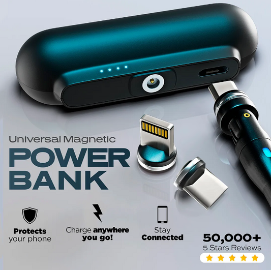 Magnetic charging treasure 🔥 3-in-1 emergency plug, mini portable and full of energy ⚡