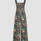 Previous Next Floral Button Wide Leg Jumpsuit