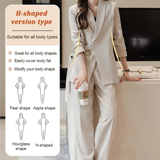 🌈Hot Sale✨Women's Designer Lace-Up Suit Versatile Spring and Fall Women's Clothing (50% OFF)