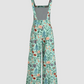 Previous Next Floral Button Wide Leg Jumpsuit