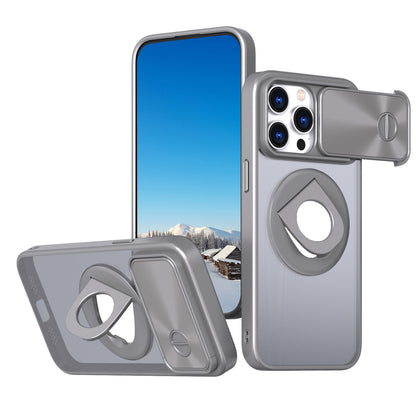 Push Window Lens Shield Rotating Magnetic Holder Phone Case Drop-proof Hard Case