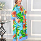 【M-4XL】2024 women's new summer dress printed fashion