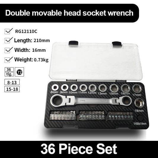 36pcs Ratchet Wrench Sets With Box（50% OFF）