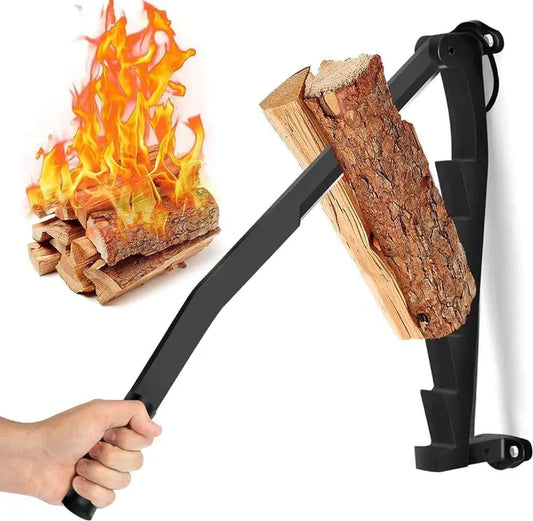 Wall Mounted Firewood Kindling Splitter