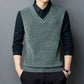 Nice Gift! Men's Faux Plush Shirt&Sweater Fake 2-piece Top