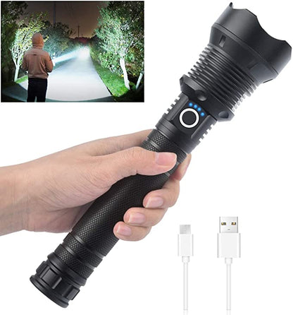 Super Bright, Powerful,High lumens,Long-Size Tactical Flashlights with Rechargeable battery
