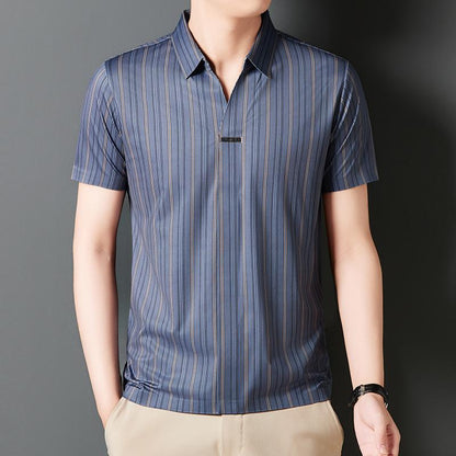 🔥Buy 2 free shipping🔥👨Men's Summer Striped Short Sleeve Shirt