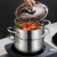 Stainless Steel Multifunctional Double-Layer Pot & Steamer