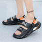 Chunky, padded sandals with a swell-like grip