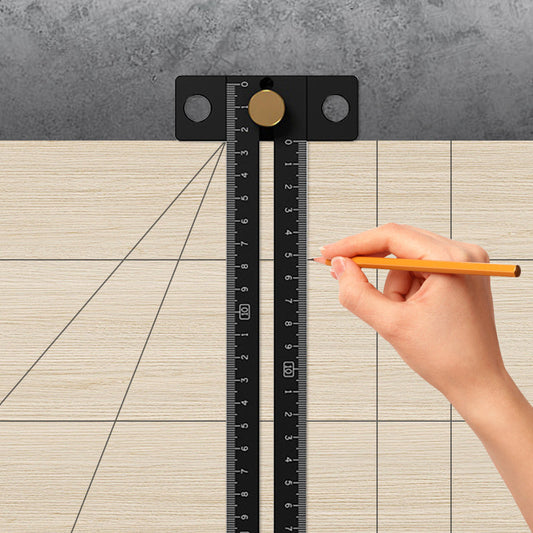 Aluminum Alloy Limit Block Ruler Scribing Tool for Woodworking