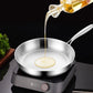 Multifunctional Non-coated Stainless Steel Frying Pan