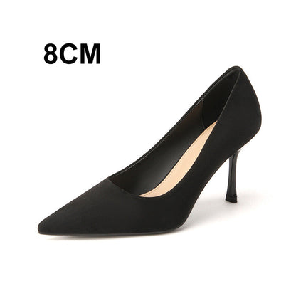 💥50% OFF & Free Shipping👠High-Quality Women's Pointed-Toe Black High Heels