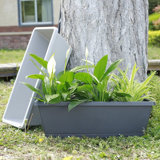 Rectangular Lazy Plastic Flower Pot, Suitable For Home Balcony