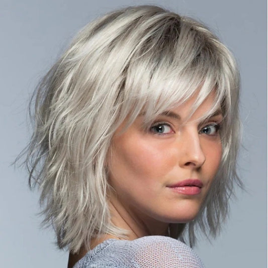 Women's Fashion Gradient Curly Short Wig