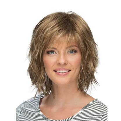 Women's Fashion Gradient Curly Short Wig