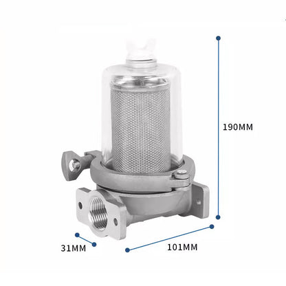 Transparent Clamping Filter | Diesel and Gasoline Electric Pump Refueling Filter Assembly 🌟🔧