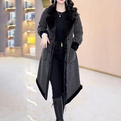 ❄️Winter Specials❄️ Women's Double Breasted Overcoat with Plush Lining