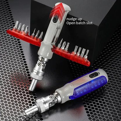 🪛15 in 1 Universal Adjustment Ratchet Screwdriver