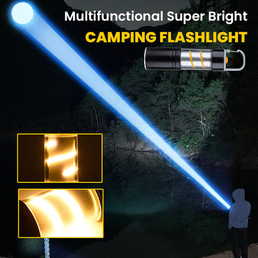 🔥2025 HOT SALE🔥 Multifunctional Super Bright USB Rechargeable Camping Flashlight