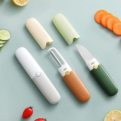 Multi-functional peeling knife