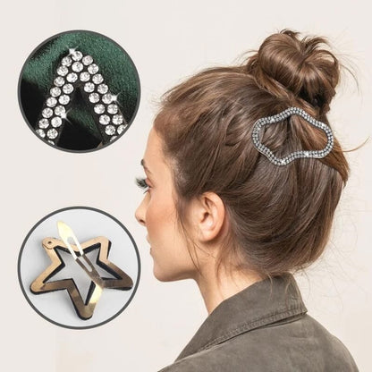 🔥Rhinestone Bling Snap Hair Clip Barrettes