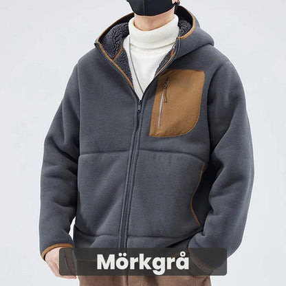 Hooded Cardigan in Thickened Artificial Cashmere for Men - Great Gift