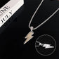 Great Gift! Hip Hop Lightning Bolt Pendant Necklace