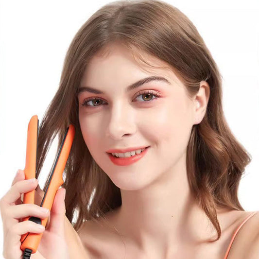 🌟Gentle On Hair🎉New Year Promotion🔥2-in-1 Mini Curling Wand & Flat Iron Hair Straightener
